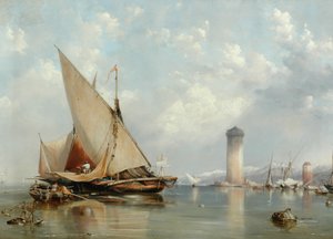 Voor de kust van Livorno, 1848